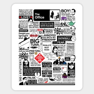 Wise Words From The Office - The Office Quotes (Variant) Sticker